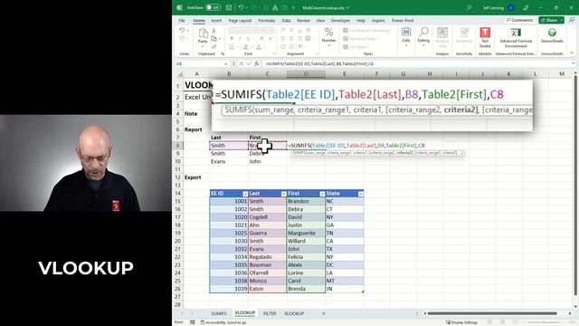 How to Use VLOOKUP with Multiple Columns in Excel - Step by Step Guide смотреть онлайн