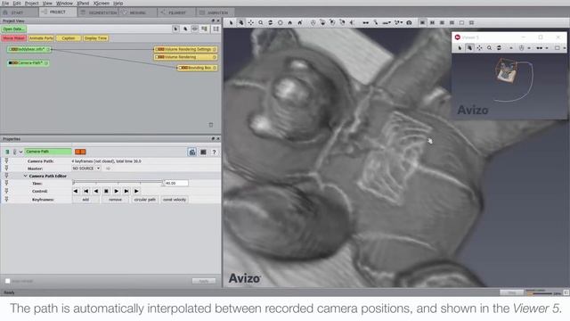 Amira-Avizo How To | Use the Camera Path for animations смотреть онлайн