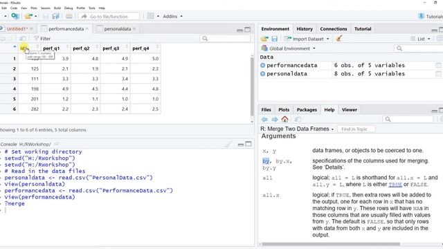 Merging Data Horizontally in R | Using the merge Function смотреть онлайн