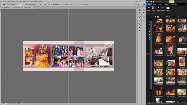 fast album design on Adobe Photoshop CC смотреть онлайн
