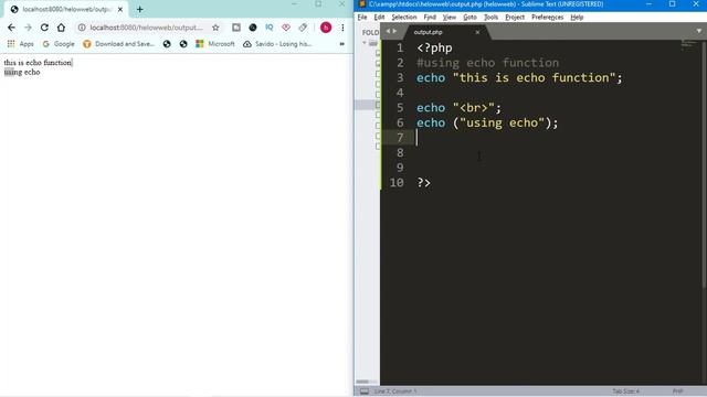 Difference between ECHO and PRINT in PHP || How to use ECHO function || How to use PRINT function смотреть онлайн