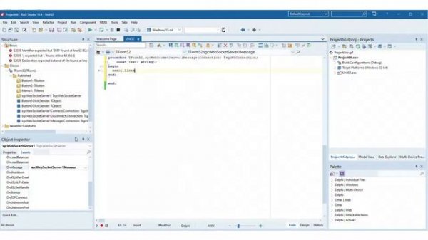 Delphi WebSocket Server - sgcWebSockets