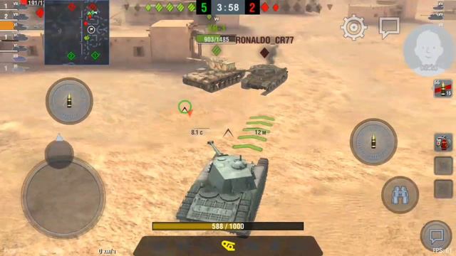 World of Tanks Blitz, ARL44, французский тяжёлый танк, вот смотреть онлайн