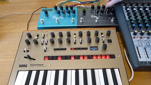 Korg Monologue, Strymon Timeline & Big Sky