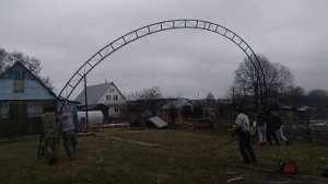 Арочный ангар своими руками, ферма 11 метров