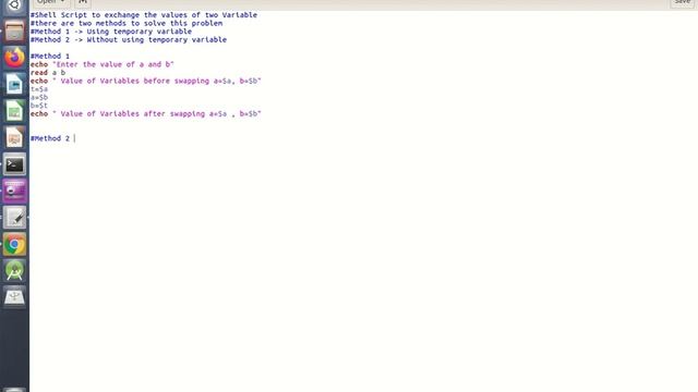 Shell Script program to to exchange/swap the contents of two variables #Shell #Script #Swap смотреть онлайн