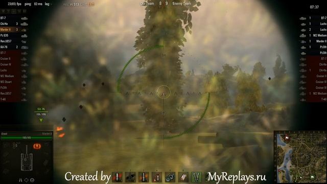 WOT: Hills - Marder II - 6 frags - смотреть онлайн