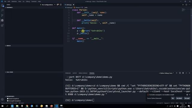 what is private and protected attribute in python смотреть онлайн
