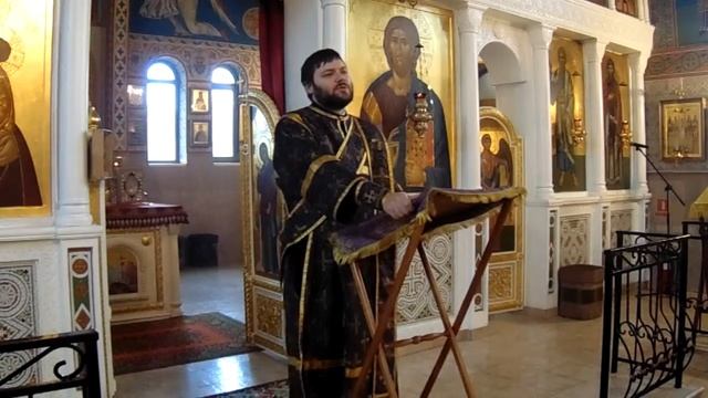 Проповедь диакона Димитрия о Кресте как символе христианства (04.10.18) смотреть онлайн
