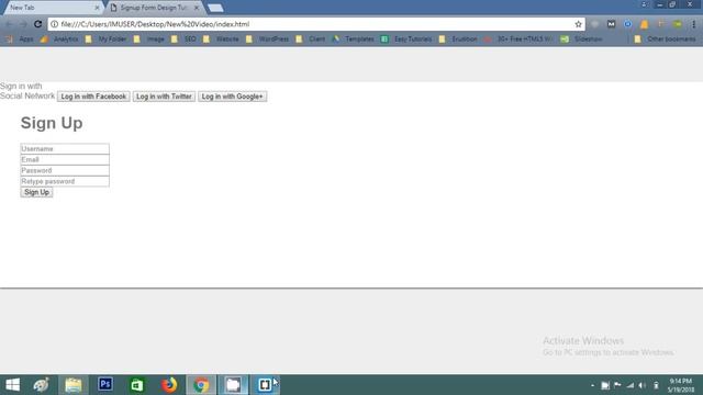 How To Create Signup Form In HTML And CSS | Registration From | Social Login смотреть онлайн
