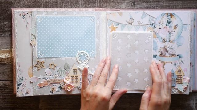 Обзор. Самый нежный детский альбом)). Скрапбукинг | Scrapbooking. Natalya Yenn. смотреть онлайн