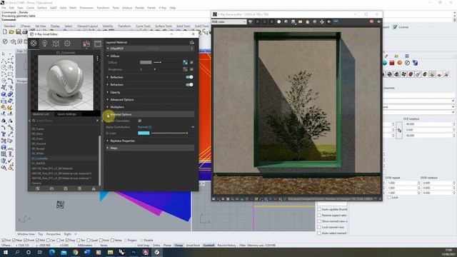 Concrete Material Creation - VRay for Rhino 7 смотреть онлайн