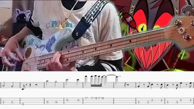 Insane (Hazbin Hotel) // Bass Tabs #hazbinhotel #bass #tabs