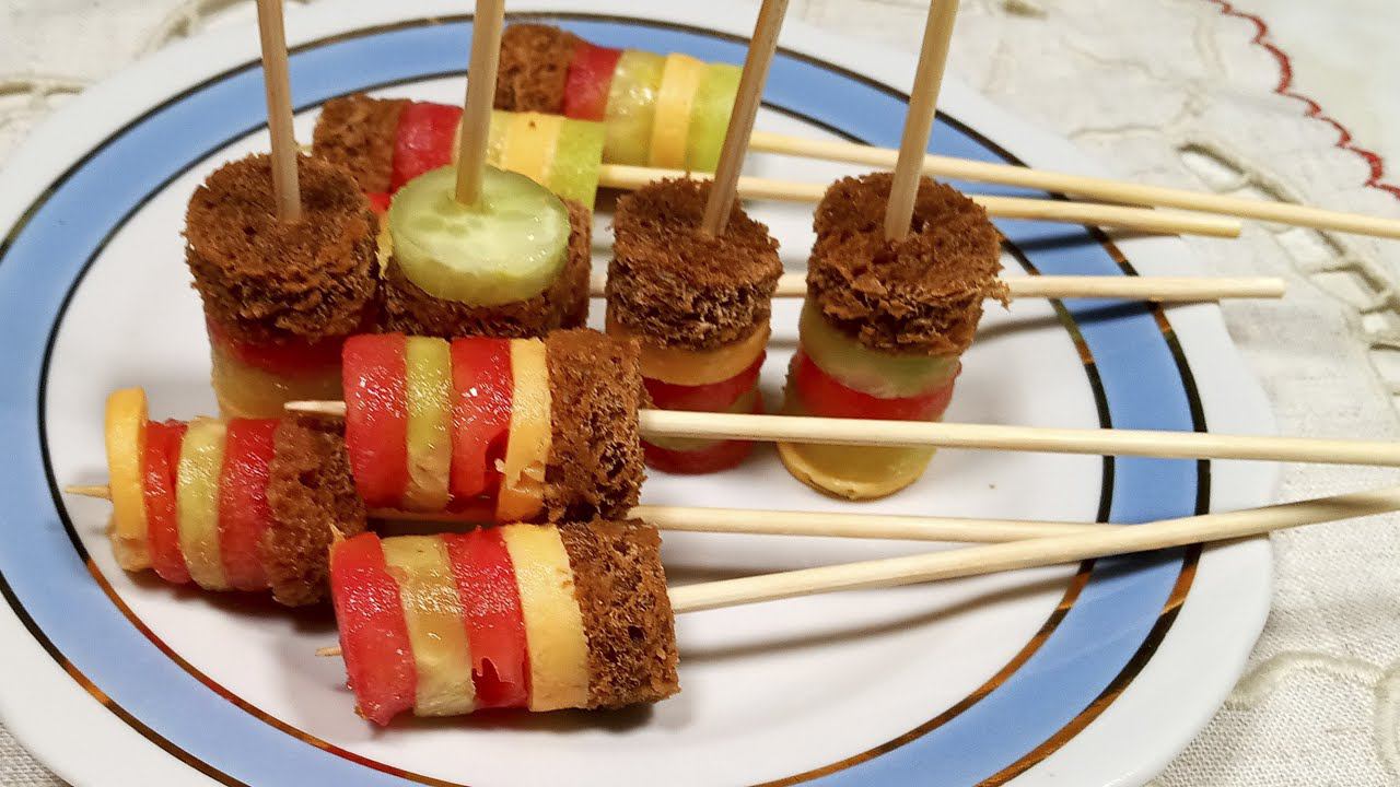 Канапе на праздничный стол - Лучшая идея нарезки, а начинка подходит любая смотреть онлайн