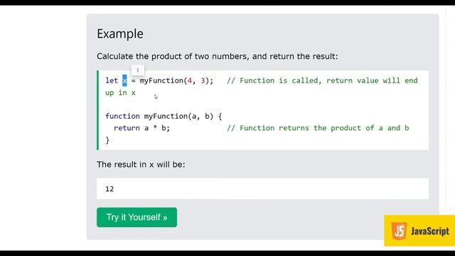 Functions - JavaScript Tutorial - w3Schools - Chapter-13 English смотреть онлайн