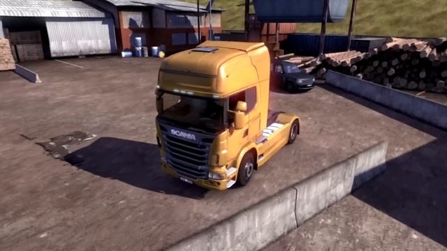 SCANIA Truck Driving Simulator - Секретная дорога на лесопилку [HD] 1080p смотреть онлайн