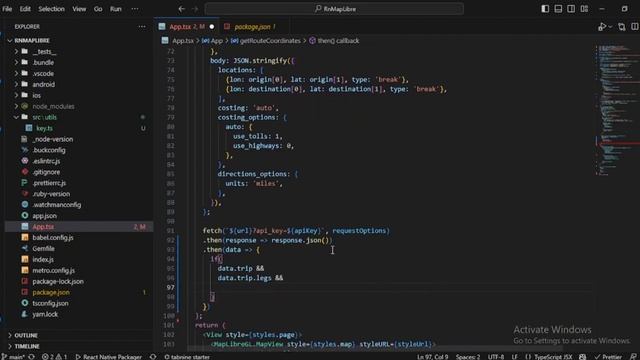 React-Native and MapLibre | Autocomplete search and Turn By Turn Feature using Stadia Maps API смотреть онлайн