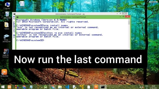 How to install numpy using CMD смотреть онлайн