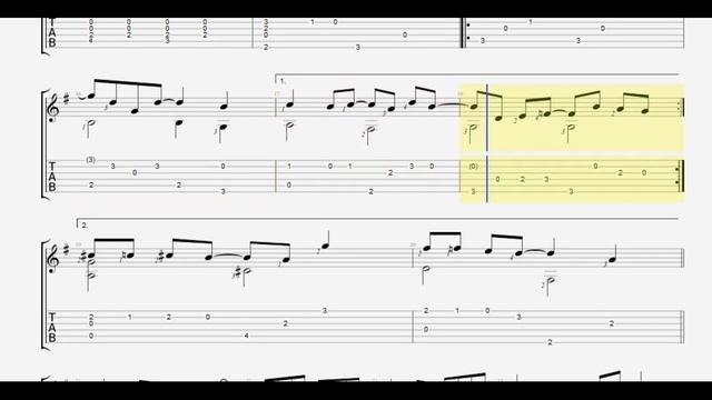 Босса - Нова / Как играть на гитаре / Александр Виницкий / Ноты и Табы в описании / смотреть онлайн