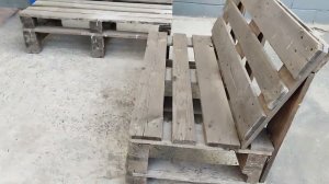 лавочка из поддона
