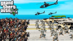 ПОСЛЕДНЯЯ БИТВА С ЗОМБИ В ГТА 5 МОДЫ! ВОЕННЫЕ ПРОТИВ ЗОМБИ ОБЗОР МОДА GTA 5! ГТА МОД ИГРЫ