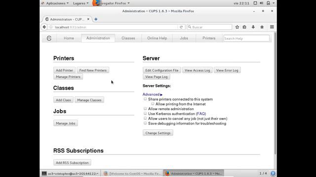 instalacion y configuracion de CUPS en centos 7 смотреть онлайн