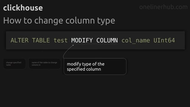 How to change column type #clickhouse смотреть онлайн