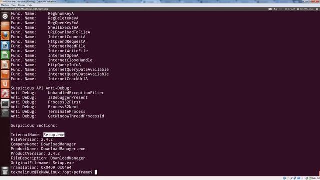 TekTip ep25 - Static Malware Analysis with peframe смотреть онлайн