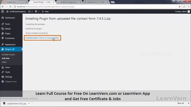 How to Add the Contact Form 7 Plugin in WordPress | Full Video in Hindi | LearnVern смотреть онлайн