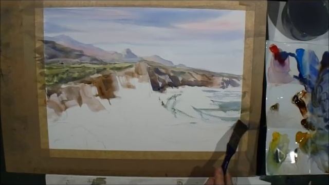 Acuarela Facil 223 Acantilados En  Llanes Pintando Con Juan Mieres