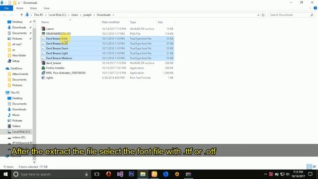 How to add custom fonts in photoshop cc 2017 | कैसे फ़ोटोशॉप में कस्टम फोंट ADD करते है смотреть онлайн