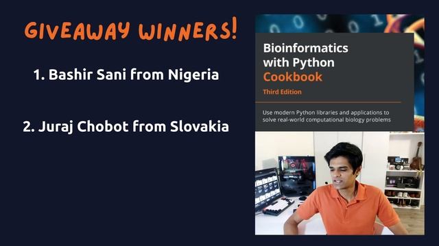 WINNERS ANNOUNCEMENT for the Book Giveaway of Bioinformatics with Python! смотреть онлайн
