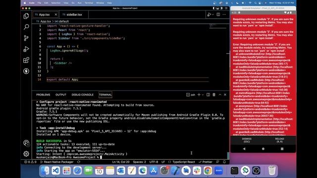 #12 React Native SideBar in Hindi | Beginner to Advanced crash course смотреть онлайн