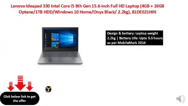 Lenovo Ideapad 330 Intel Core i5 8th Gen 15.6-inch Full HD Laptop смотреть онлайн