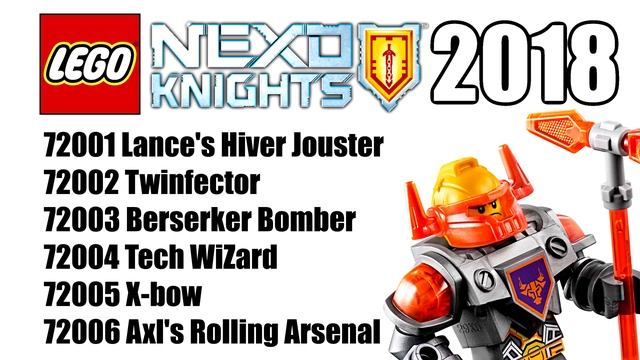 LEGO Nexo Knights 2018 sets list! смотреть онлайн