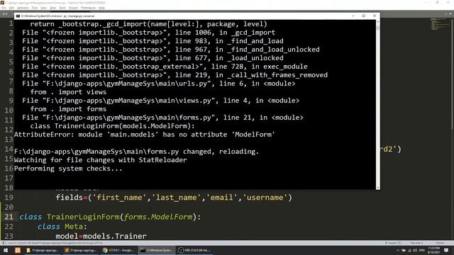 Custom login logout using Django sessions | Django Full Course: Gym Management System #22 смотреть онлайн