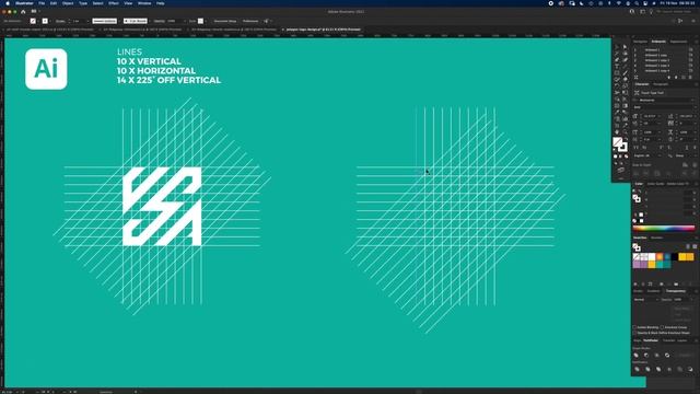 Design a Monogram Logo in Illustrator смотреть онлайн