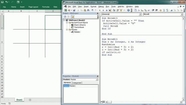 Excel Tic Tac Toe Game смотреть онлайн