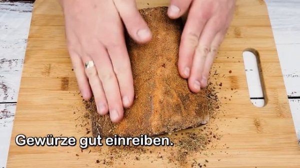 Basturma vom Schweinelende! Sie werden den im Laden gekauften Speck für immer vergessen!