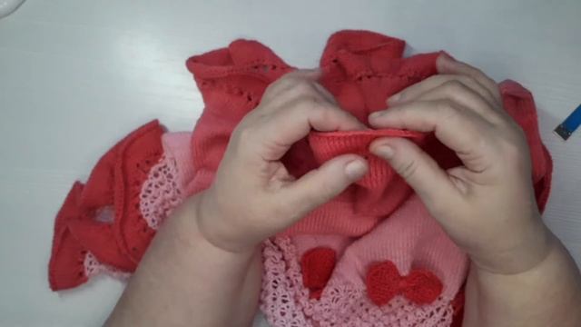 189.❤ Стильное Платье для девочки " Мальвина."/Baby dress knitting pattern❤.Вяжем регланом сверху. смотреть онлайн