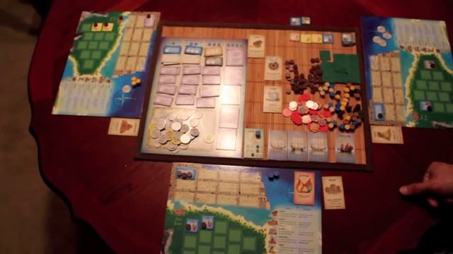 Puerto Rico board game 3 player game play example - Part 2/2 смотреть онлайн
