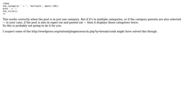 Wordpress: How to get the categories for a single post in a hierarchical way? (5 Solutions!!) смотреть онлайн