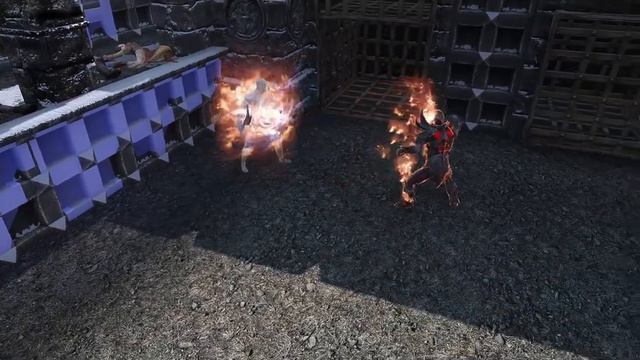 Ash Spawn vs Dremora Lord | Skyrim смотреть онлайн