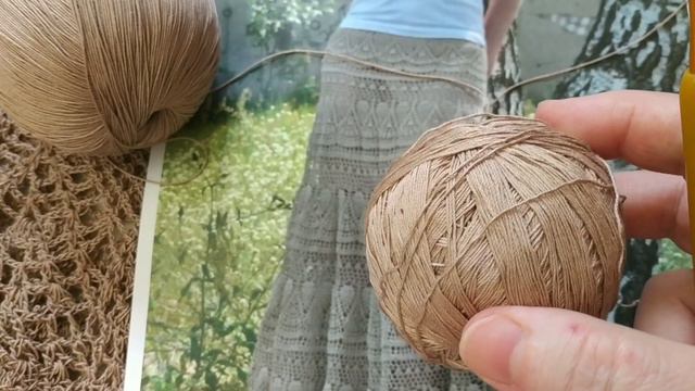 МОЙ НОВЫЙ ПРОЦЕСС.ЮБКА В ПОЛ КРЮЧКОМ.ПРЯЖА ТРОИЦКИЙ ХЛОПОК АСТРА. смотреть онлайн