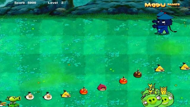 Angry Birds vs Zombies Ultimate - SHOOT ALL BIRDS TO ZOMBIES AND KING PIGS! смотреть онлайн