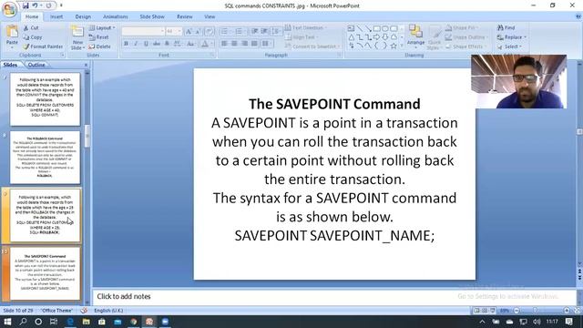 TCL Commands COMMIT , ROLLBACK , SAVEPOINT 11Th I P by Hilal Lone смотреть онлайн