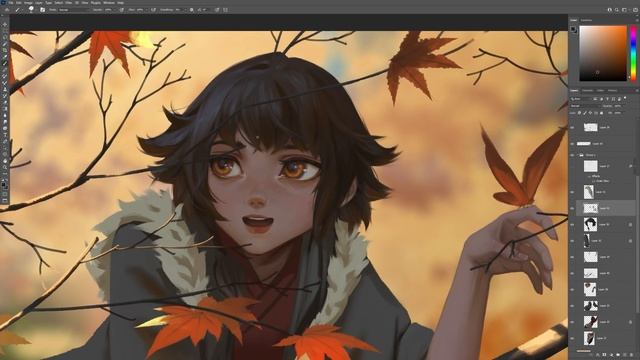 Mineko: Butterfly - speed painting (Time-lapse) смотреть онлайн