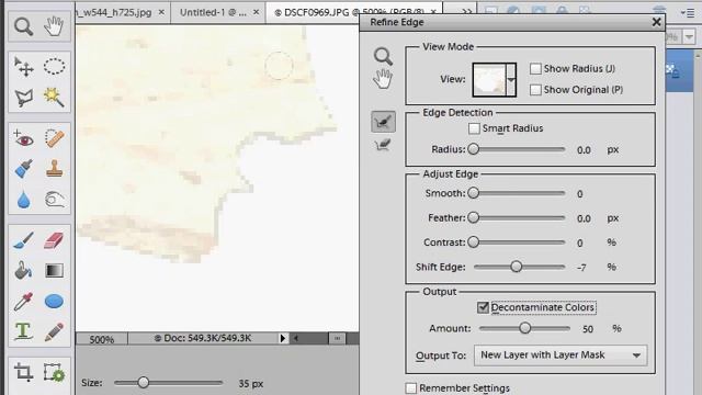 How to Adjust a Selection with Refine Edge Tool in Adobe Photoshop Elements 15 14 13 12 11 Tutorial смотреть онлайн