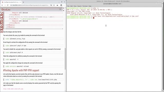 Configuring Apache to support PHP-FPM on Debian/Ubuntu (apache2 + php-fpm) смотреть онлайн