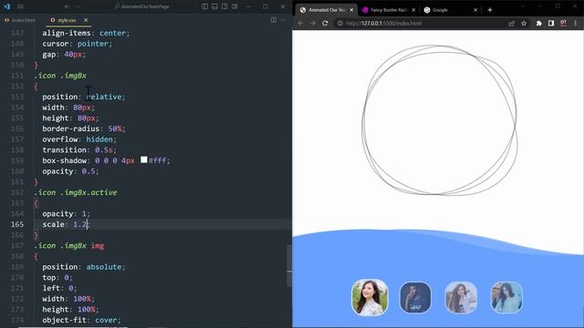 Animated Our Team Page Design using Html CSS & Javascript смотреть онлайн